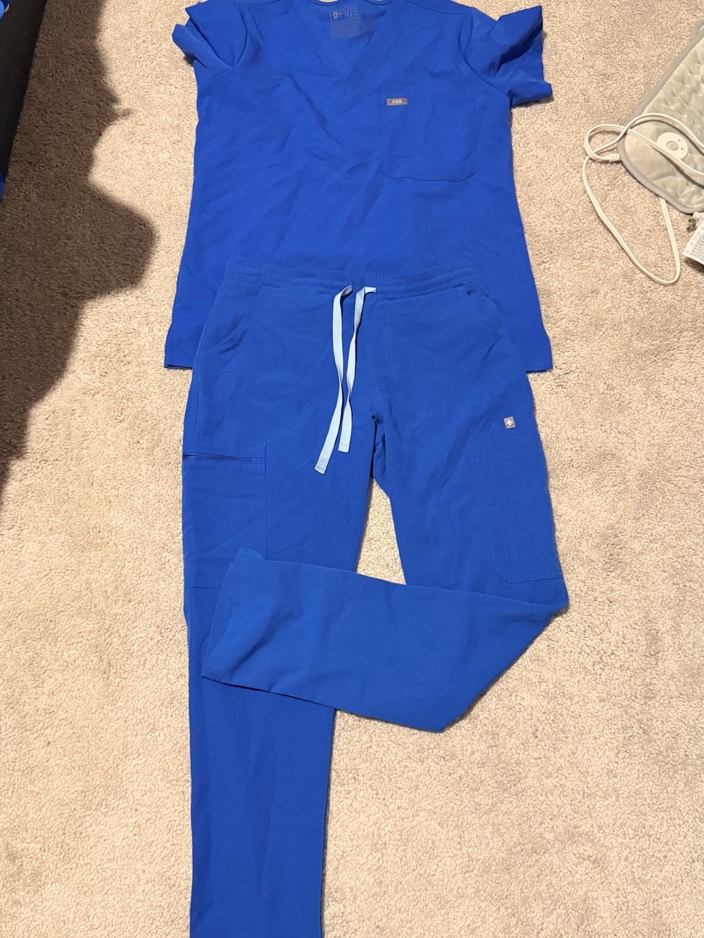 Figs Women's Cobalt Blue Drawstring Track Joggers
